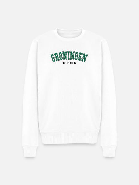Groningen Est. 1966 - Men's Premium Organic Jumper - white