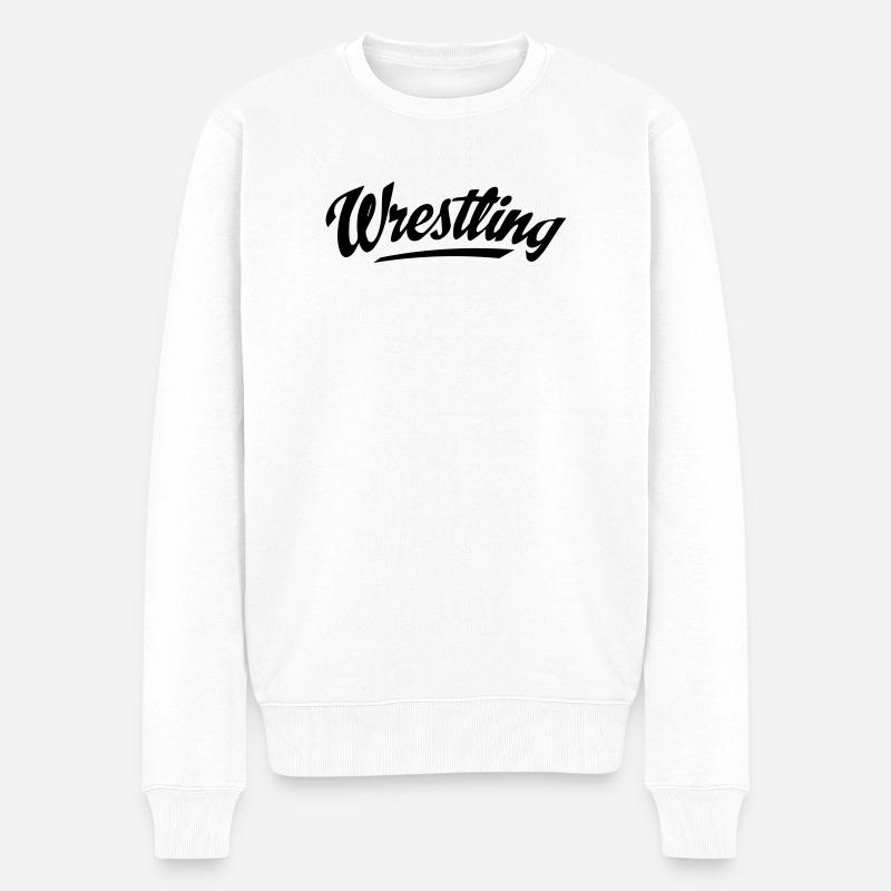 2541614 15360238 wrestling - Pull Premium bio Homme - blanc