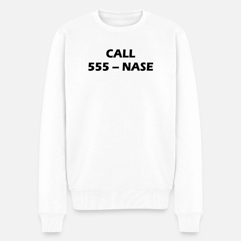 CALL 555 - NEZ - Pull Premium bio Homme - blanc