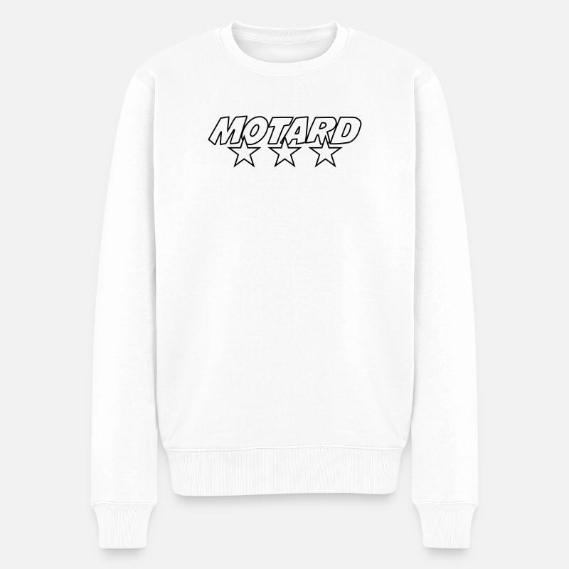 Motard - Pull Premium bio Homme - blanc