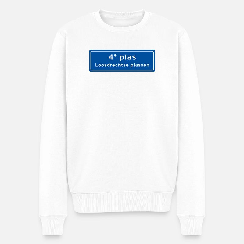 Loosdrechtse plassen 4e plas - Pull Premium bio Homme - blanc