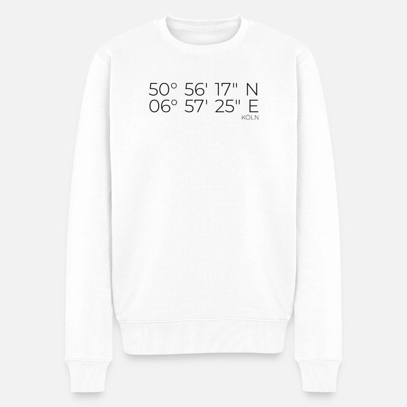 coordonnées Cologne - Pull Premium bio Homme - blanc