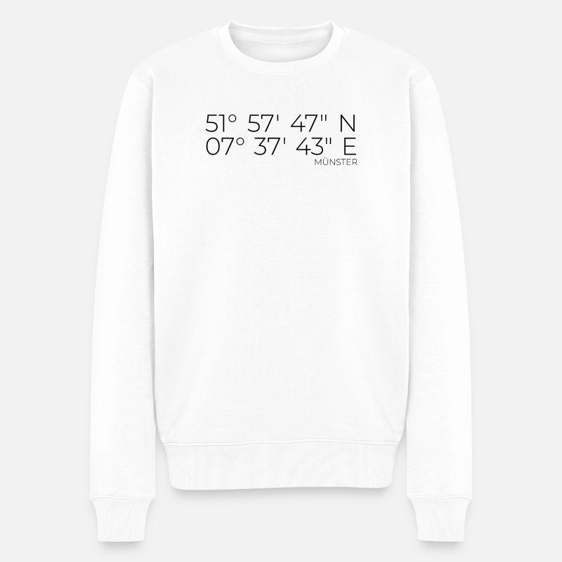 Coordonnées Münster - Pull Premium bio Homme - blanc