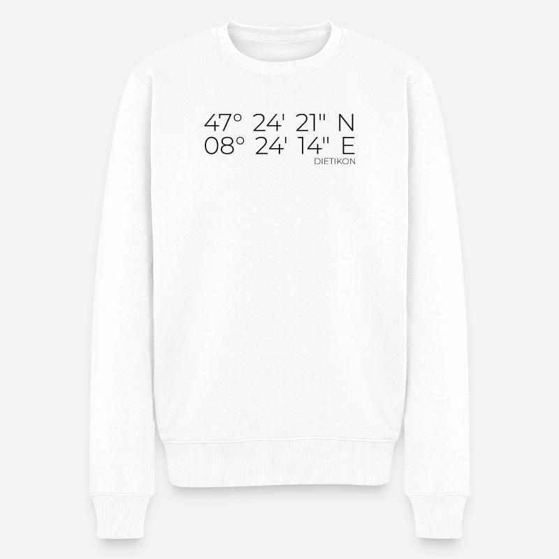 Coordonnées Dietikon Zurich - Pull Premium bio Homme - blanc