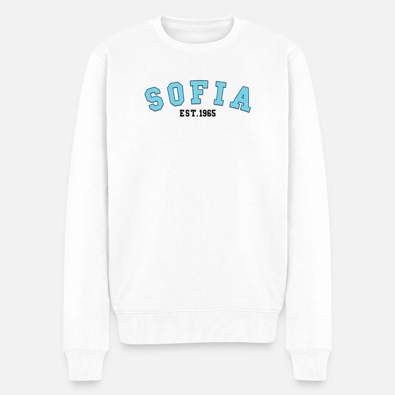 Sofia_Est_1965 - Pull Premium bio Homme - blanc