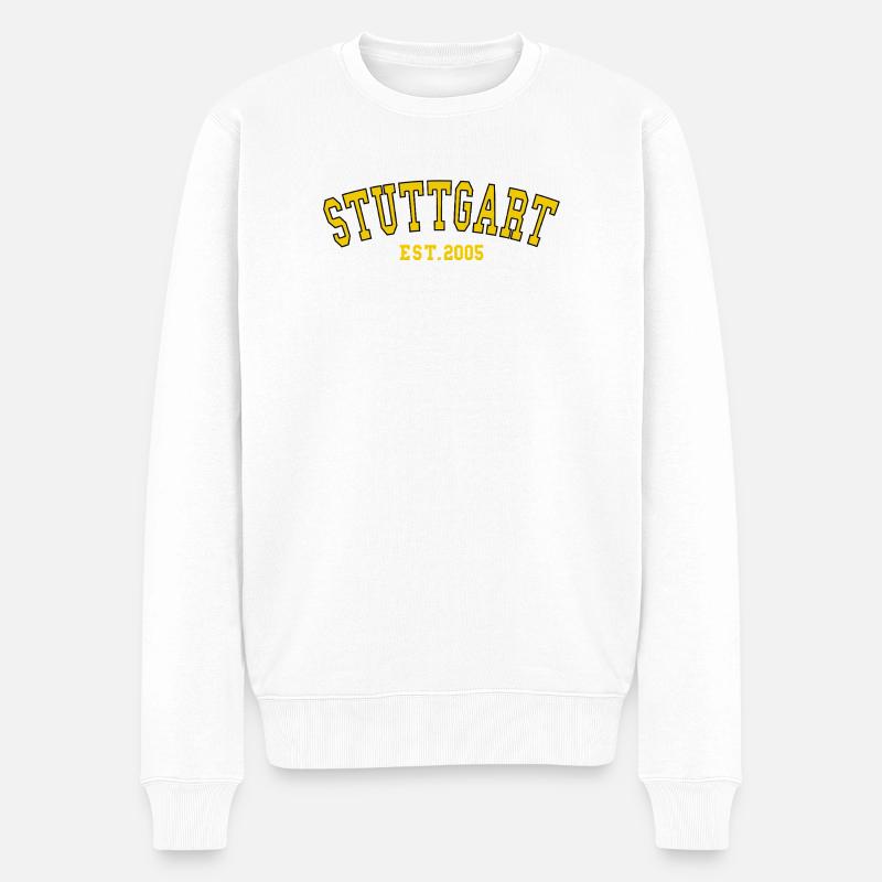 Stuttgart Est. 2005 - Männer Premium Bio Pullover - Weiß
