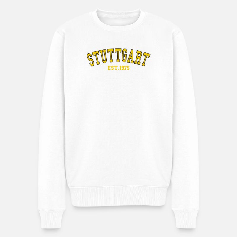 Stuttgart Est. 1975 - Pull Premium bio Homme - blanc