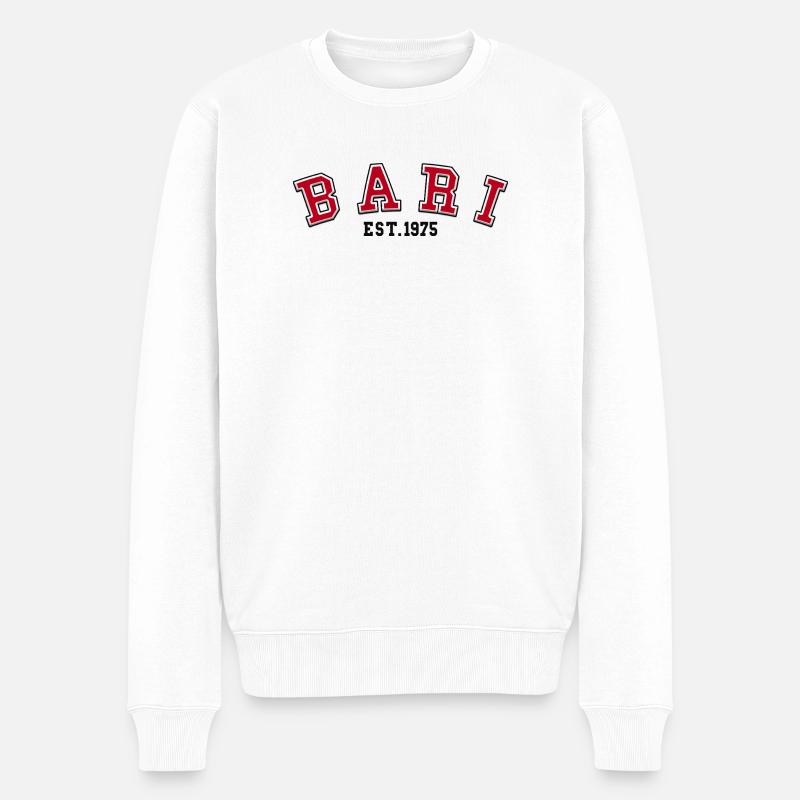 Bari Est 1975 - Männer Premium Bio Pullover - Weiß