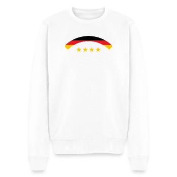 Drapeau Allemand - Allemagne - Pull Premium bio Homme - blanc - Devant - Thijin (182cm)