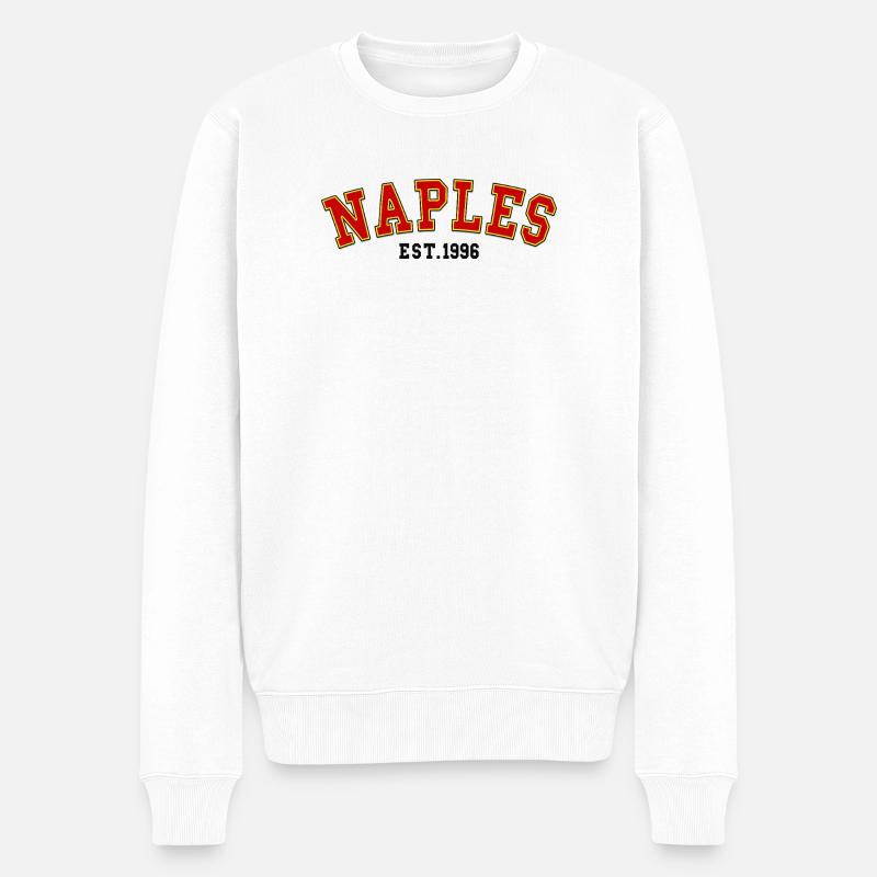 Neapel gegründet 1996 - Männer Premium Bio Pullover - Weiß