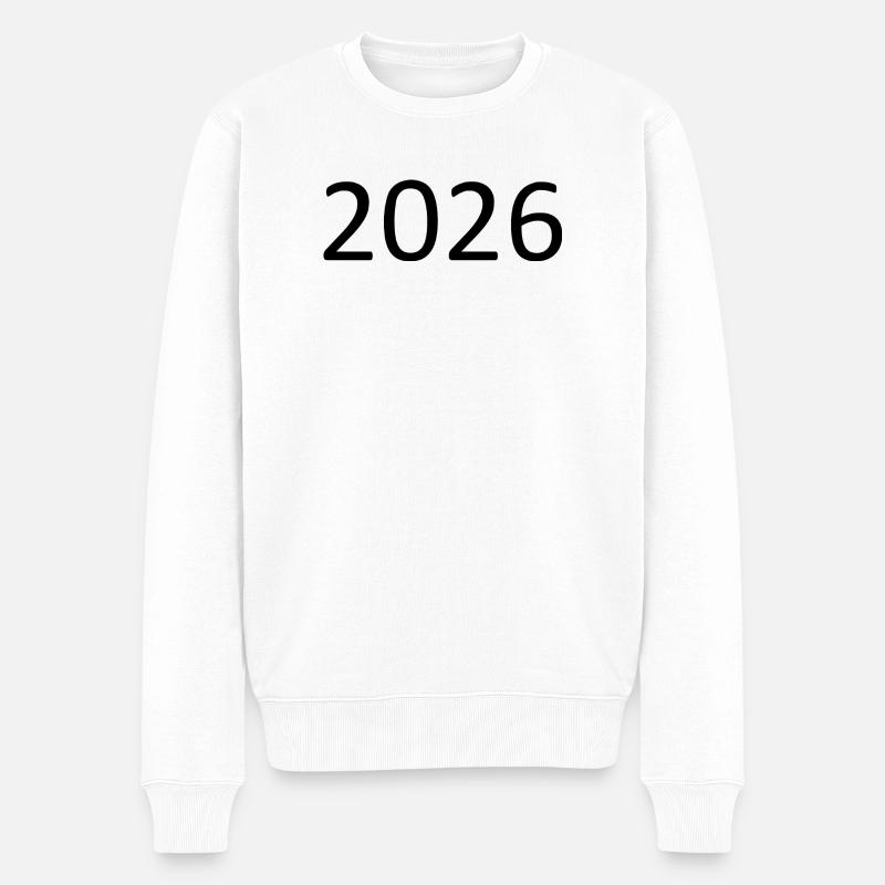 Anniversaire 2026 - Pull Premium bio Homme - blanc
