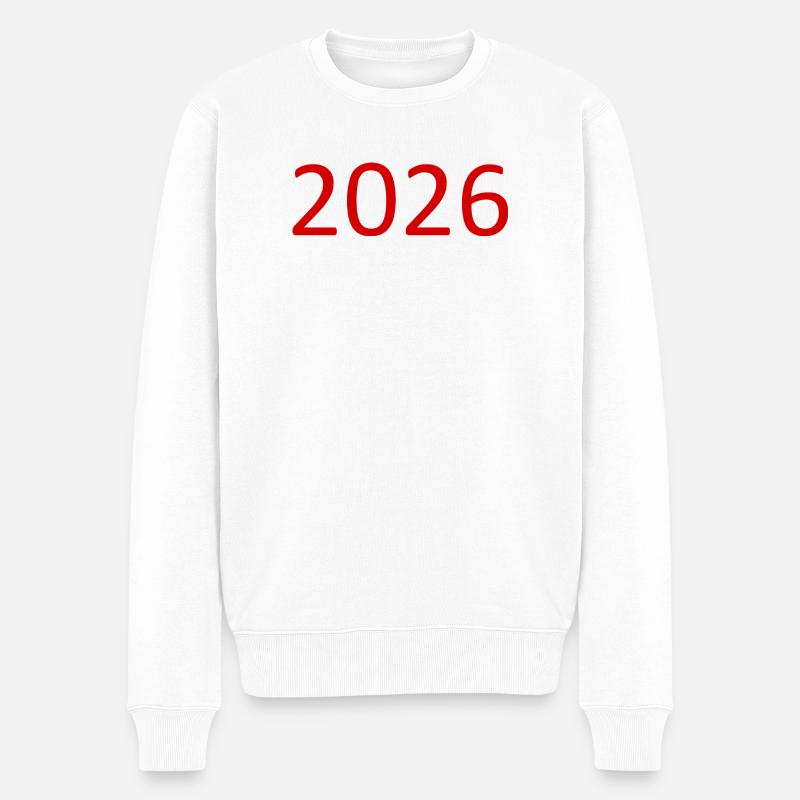 Numéro Rouge 2026 - Pull Premium bio Homme - blanc