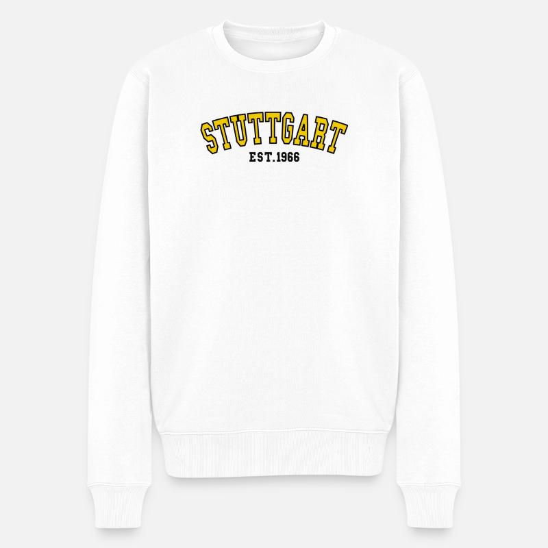Stuttgart Fondée en 1966 - Pull Premium bio Homme - blanc