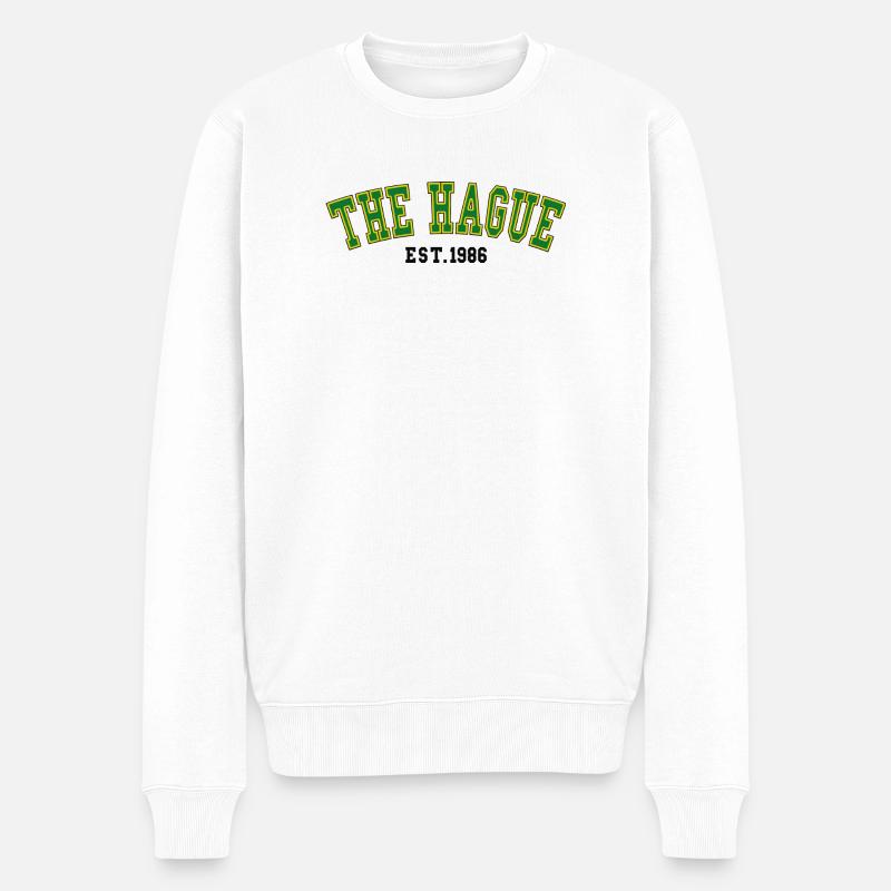 La Haye fondée en 1986 - Pull Premium bio Homme - blanc