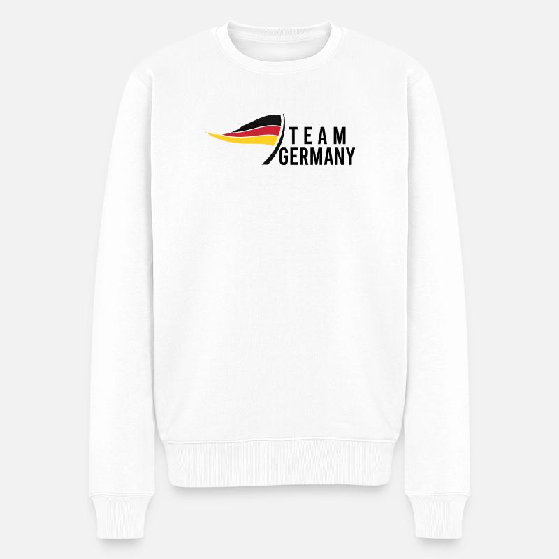 Team Germany - Männer Premium Bio Pullover - Weiß