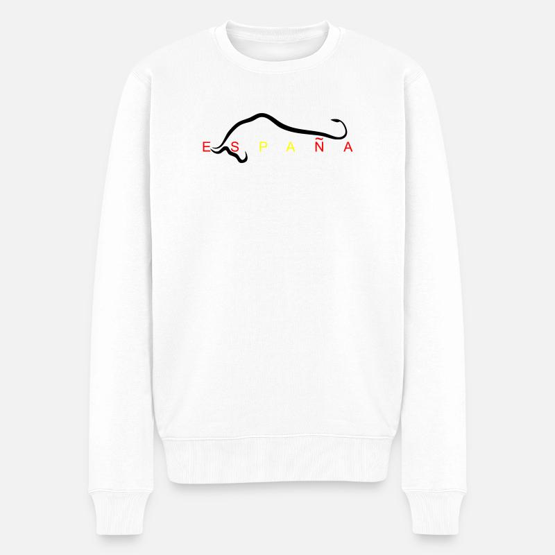 Espana - Männer Premium Bio Pullover - Weiß