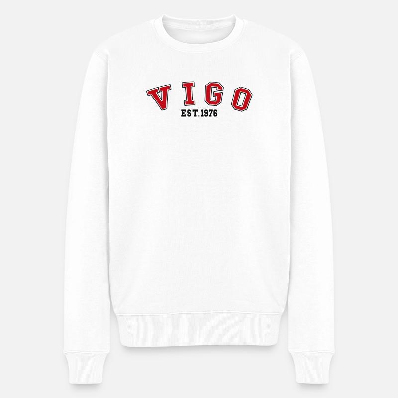 Vigo Fondée en 1976 - Pull Premium bio Homme - blanc