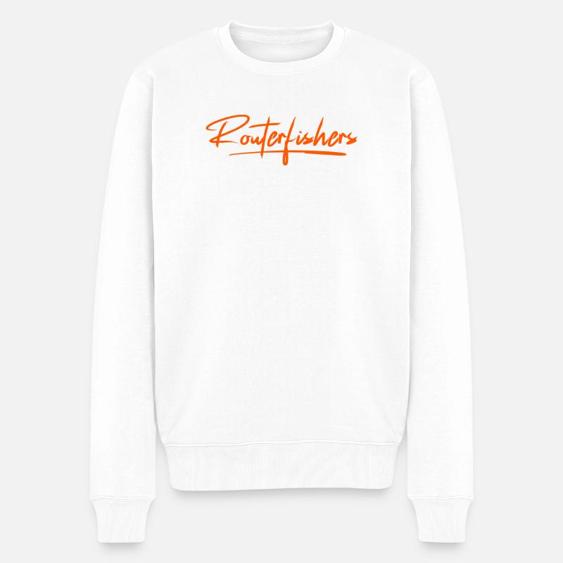 Routerfishers Classic 2 - Pull Premium bio Homme - blanc