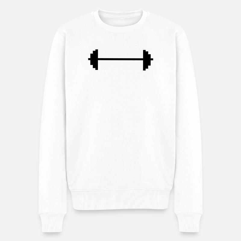 2541614 14692812 gewichte - Männer Premium Bio Pullover - Weiß
