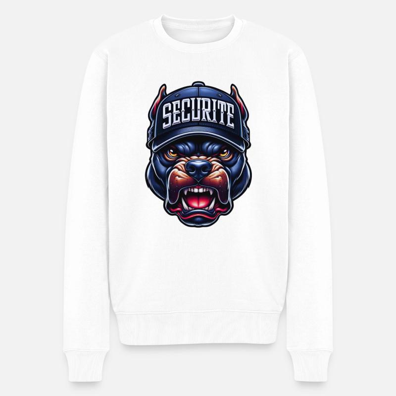 securité pitbull - Pull Premium bio Homme - blanc