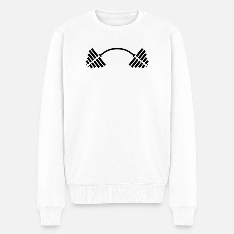 Max Power GYM : Entraînement et motivation - Pull Premium bio Homme - blanc