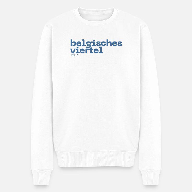 Quartier belge - Quartier de Cologne - Pull Premium bio Homme - blanc