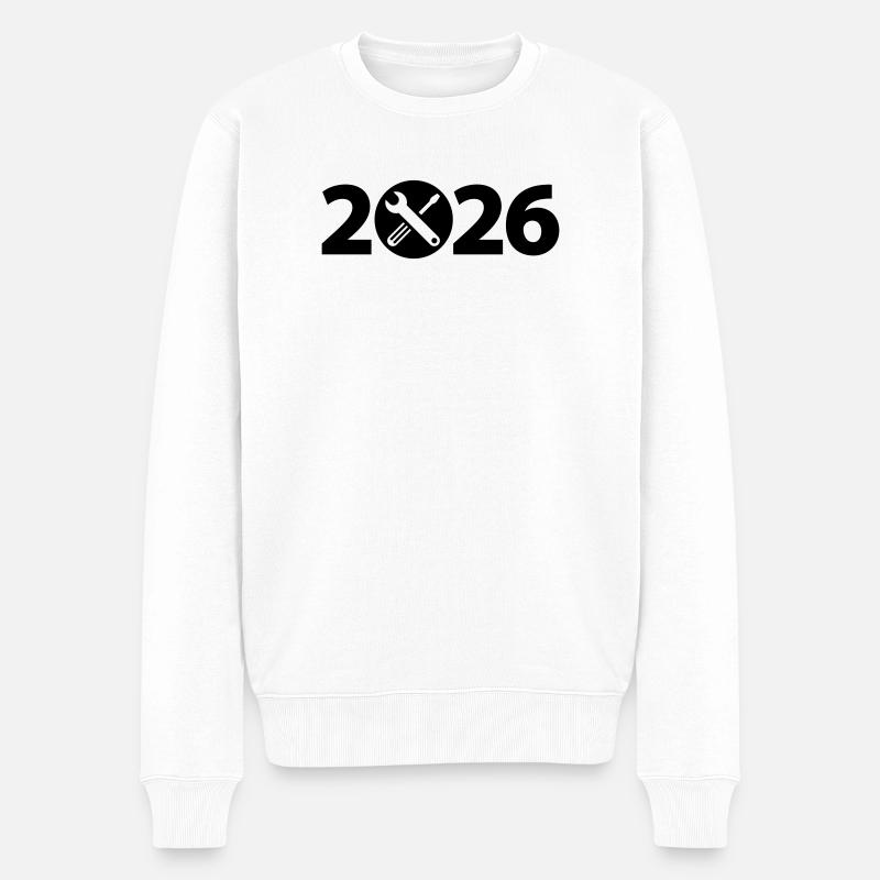 Rénovation 2026, artisan 2026, constructeur 2026 - Pull Premium bio Homme - blanc