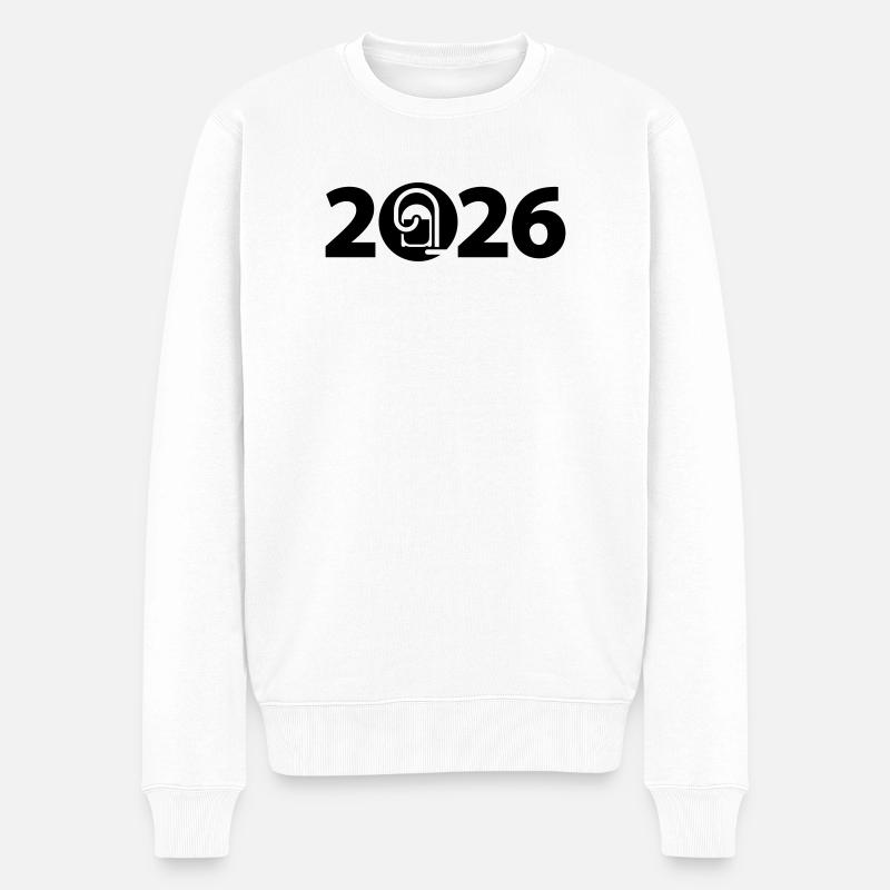 Frühlingsputz 2026, Frühjahrsputz 2026 - Männer Premium Bio Pullover - Weiß