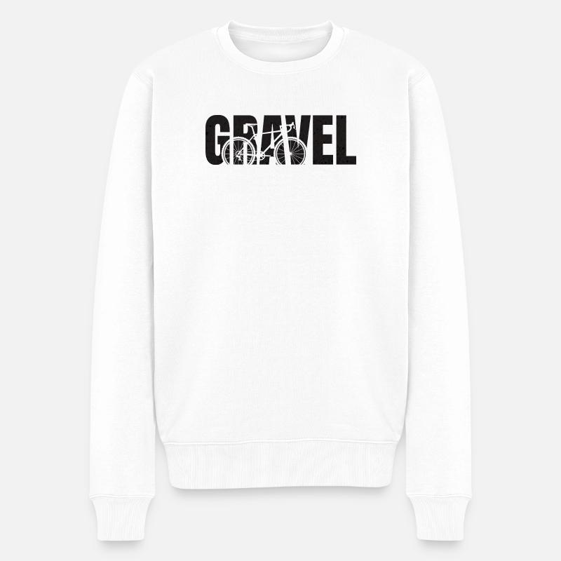 Typographie du gravier - Pull Premium bio Homme - blanc