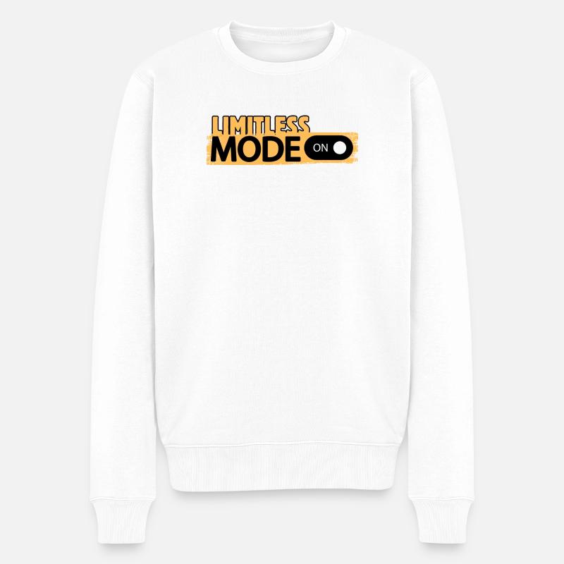 Mode Sans Limites Activé - Pull Premium bio Homme - blanc