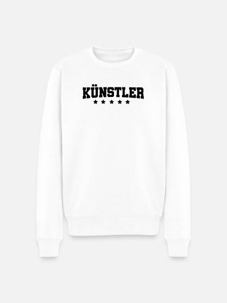 Kuenstler - Männer Premium Bio Pullover - Weiß