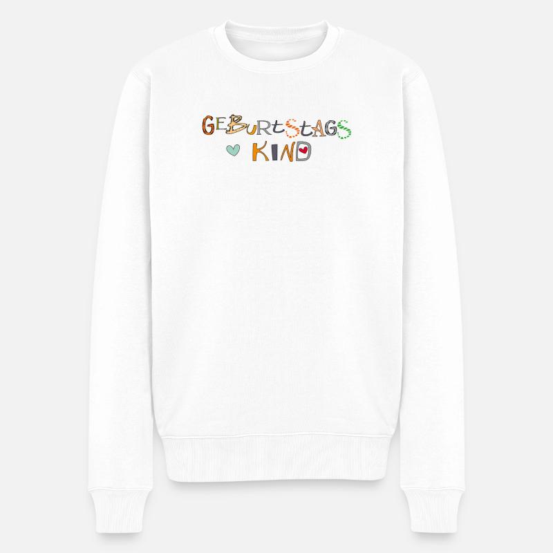 Fille d’anniversaire, Joyeux anniversaire - Pull Premium bio Homme - blanc