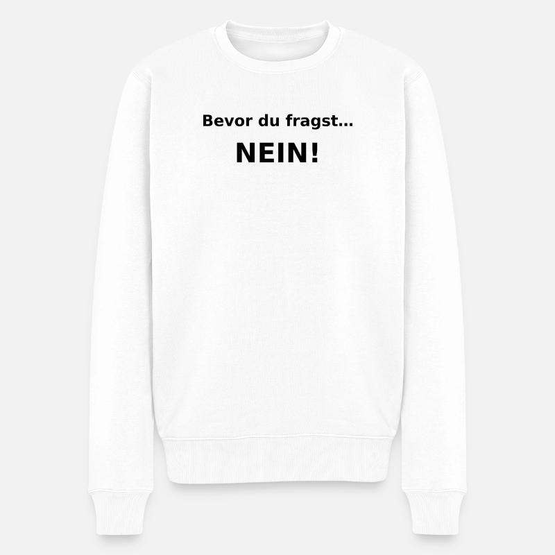 Avant que vous ne demandiez.....non ! - Pull Premium bio Homme - blanc