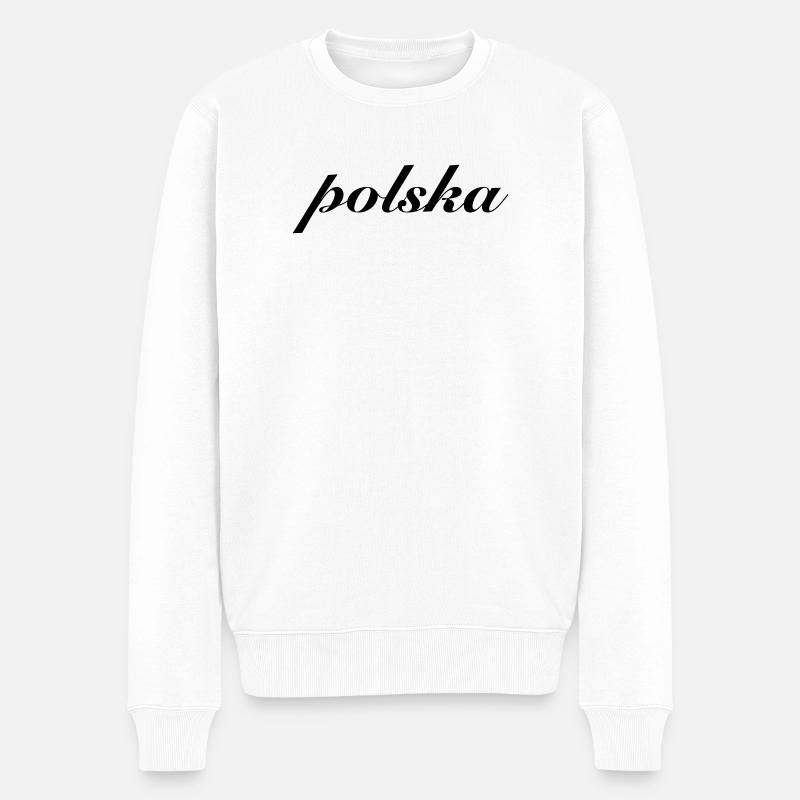 Polska Pologne Cadeau - Pull Premium bio Homme - blanc