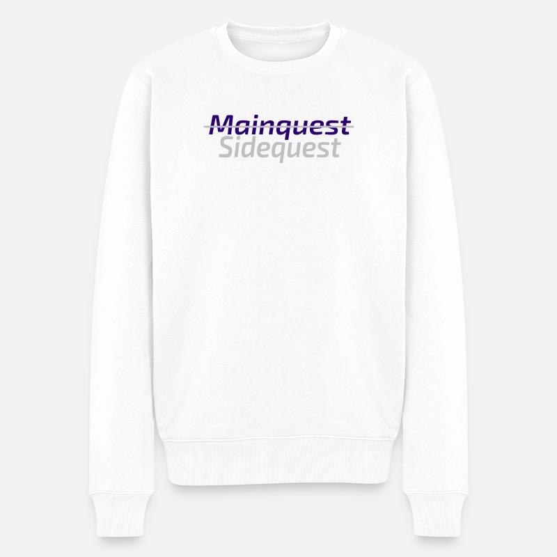 Mode Sidequest activé - Pull Premium bio Homme - blanc