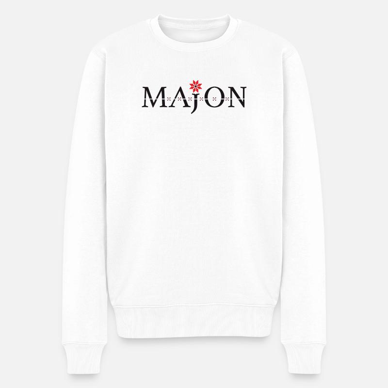 Majon – Springer - Männer Premium Bio Pullover - Weiß