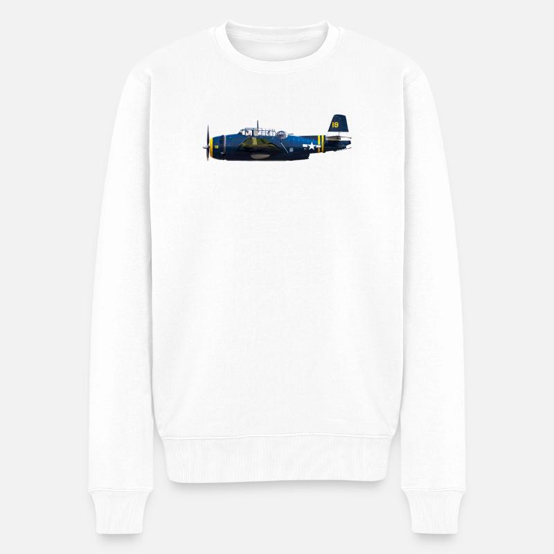 TBF Avenger - Männer Premium Bio Pullover - Weiß