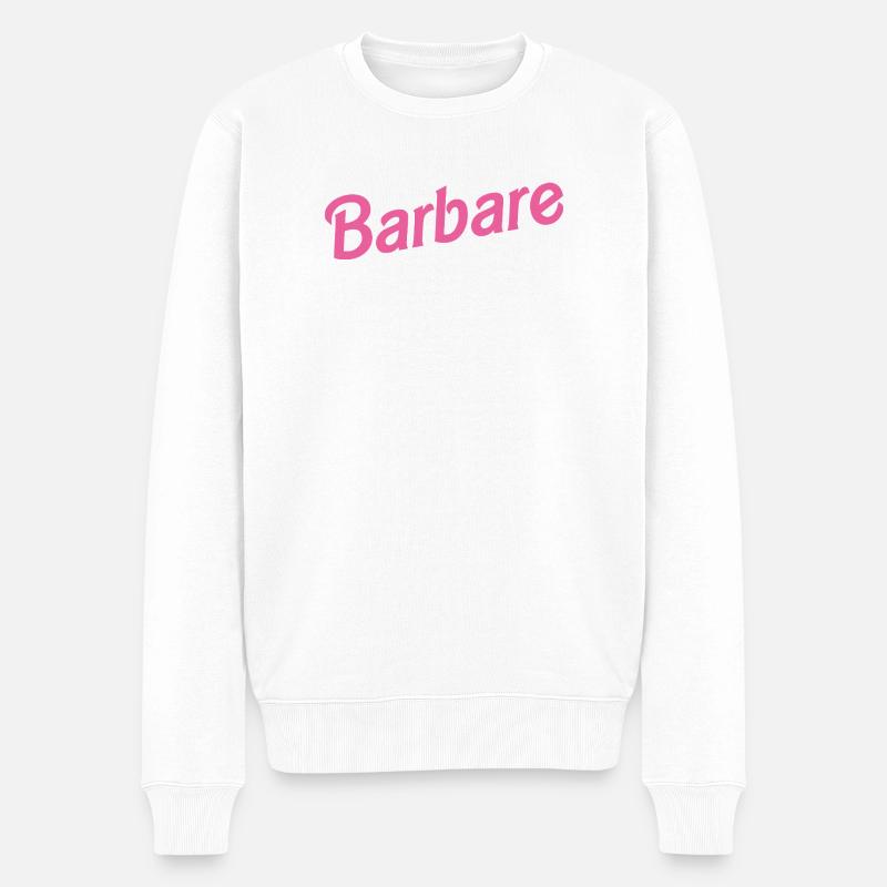 BARBARISCH! - Männer Premium Bio Pullover - Weiß