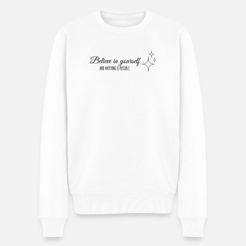 Croyez en vous - Pull Premium bio Homme - blanc