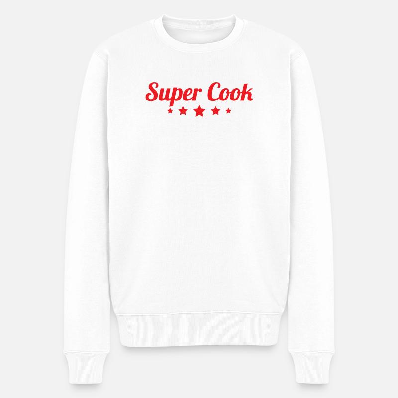 super cuisinier - Pull Premium bio Homme - blanc