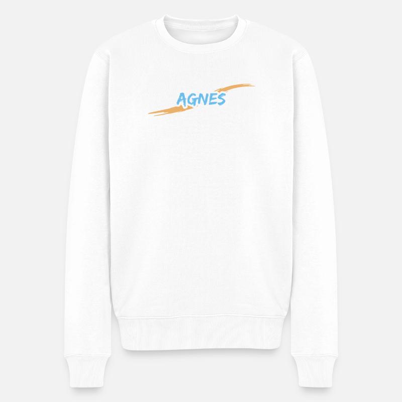 Agnès - Pull Premium bio Homme - blanc