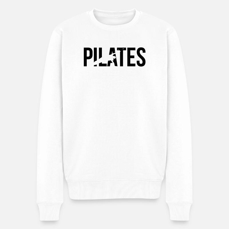 pilates - Pull Premium bio Homme - blanc