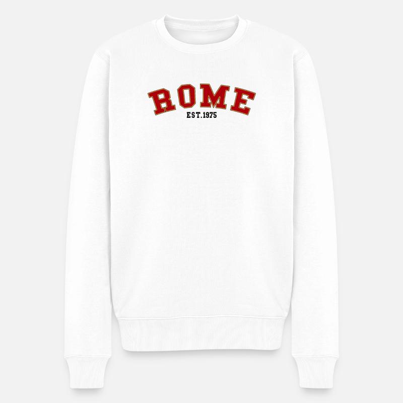 Rome_Est_1975 - Pull Premium bio Homme - blanc