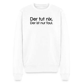 Il ne fait rien - Pull Premium bio Homme - blanc - Devant - Thijin (182cm)