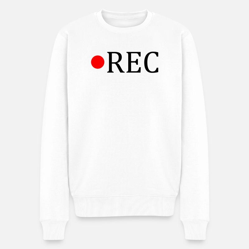 Rec - Männer Premium Bio Pullover - Weiß
