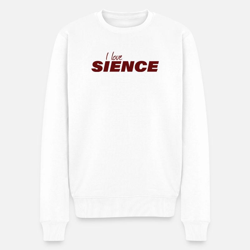 J’AIME LA SCIENCE - Pull Premium bio Homme - blanc