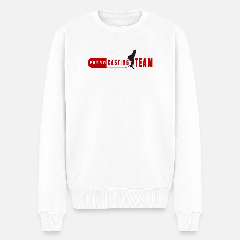 Équipe de casting porno - Pull Premium bio Homme - blanc