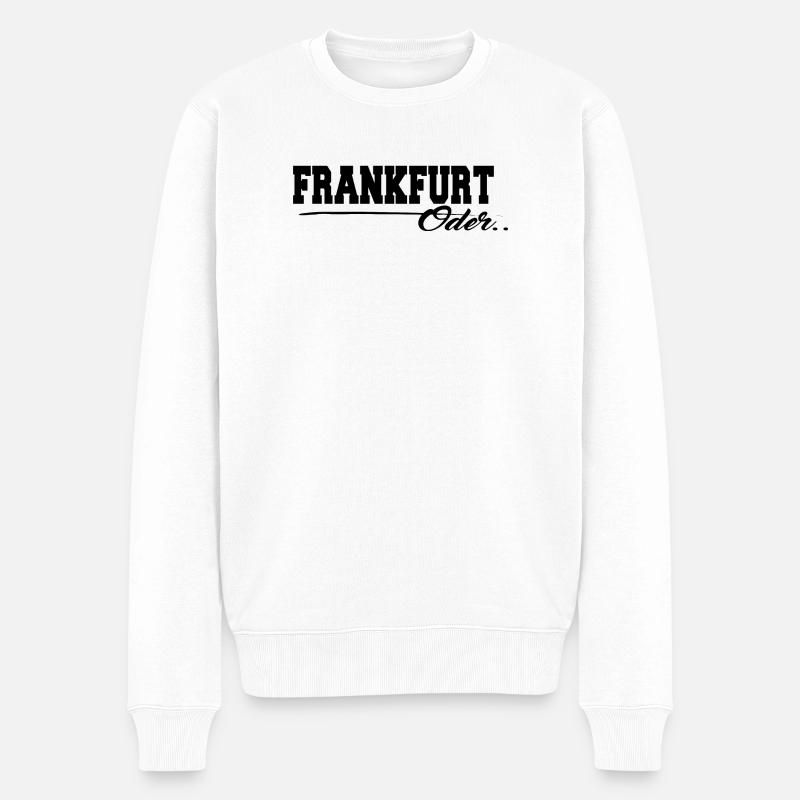 Francfort ou lettrage - Pull Premium bio Homme - blanc