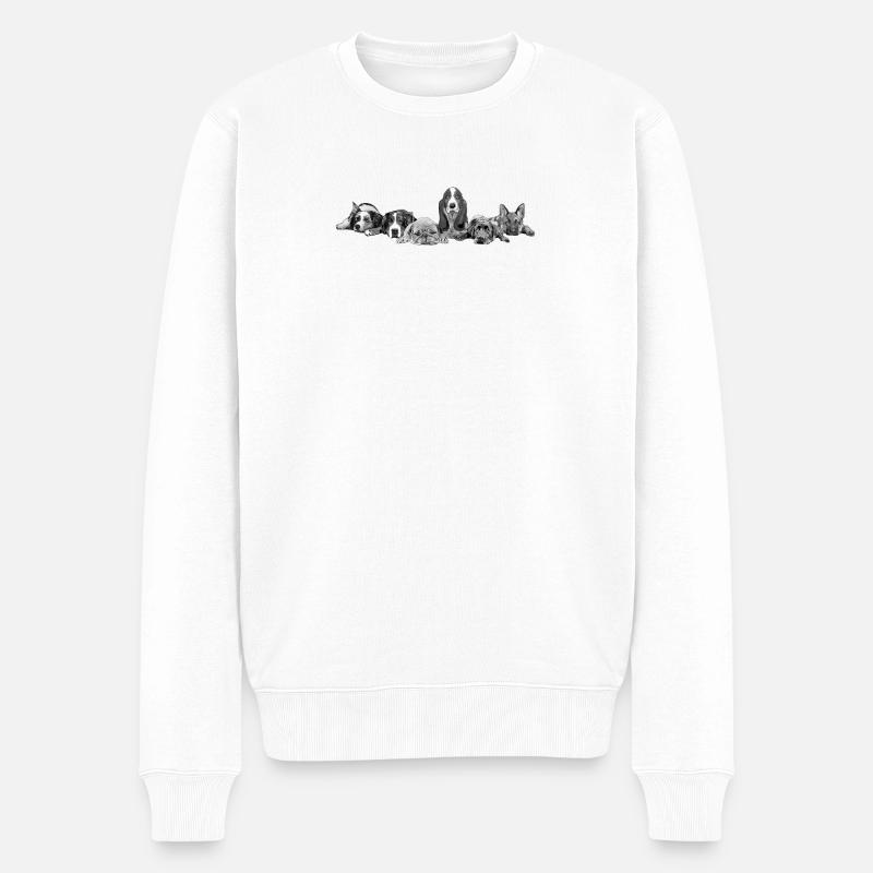 Canine - Pull Premium bio Homme - blanc