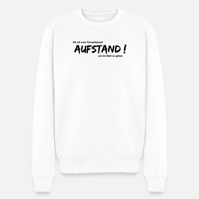 Aufstand - Männer Premium Bio Pullover - Weiß